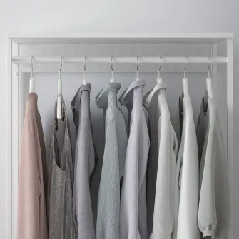 IKEA PLATSA Cuier de haine suspendat, alb, 80x40x120 cm