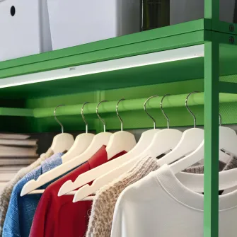 IKEA PLATSA Cuier de haine suspendat, verde, 80x40x120 cm