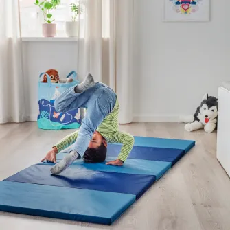 IKEA PLUFSIG Saltea plianta gimnastica, albastru, 78x185 cm