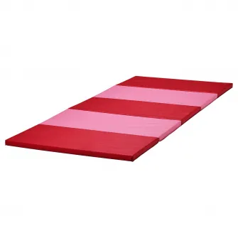 IKEA PLUFSIG Saltea plianta gimnastica, roz/rosu, 78x185 cm