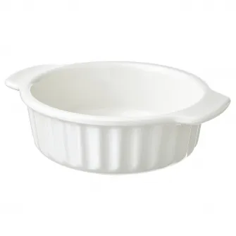 IKEA POETISK Vas cuptor, alb murdar, 23x19 cm