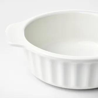 IKEA POETISK Vas cuptor, alb murdar, 23x19 cm