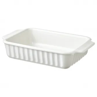 IKEA POETISK Vas cuptor, alb murdar, 30x20 cm