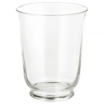 IKEA POMP Vaza/suport lumanare, sticla transparenta, 18 cm