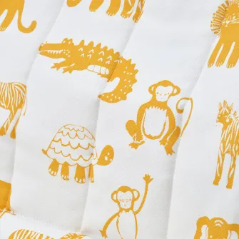 IKEA POÄNG Fotoliu pentru copii, furnir mesteacan/Skogbo animale