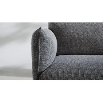 IKEA ÄPPLARYD Canapea 4 locuri cu sezlong, Lejde gri/negru