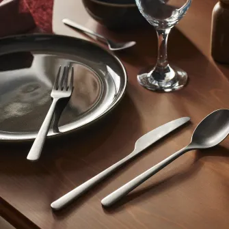 IKEA PRAKTBOTIA Set tacamuri, 16 piese, inox