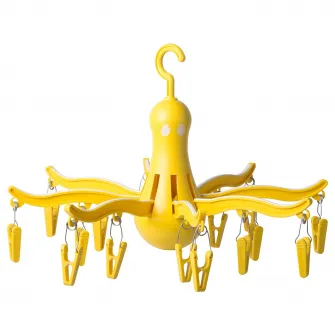 IKEA PRESSA Uscator rufe suspendat+16 carlige, galben