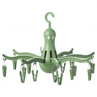 IKEA PRESSA Uscator rufe suspendat+16 carlige, verde