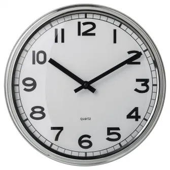 IKEA PUGG Ceas perete, inox, 32 cm