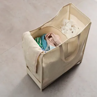 IKEA PURRPINGLA Cos rufe, bej, 42 l