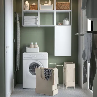 IKEA PURRPINGLA Cos rufe, bej, 42 l