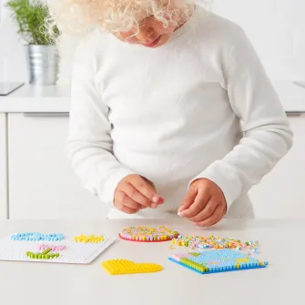 IKEA PYSSLA Forma margele, 4buc, diverse culori