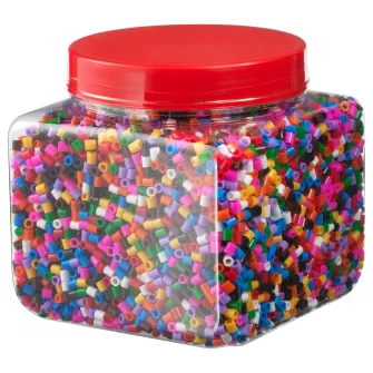 IKEA PYSSLA Margele, diverse culori, 600 g