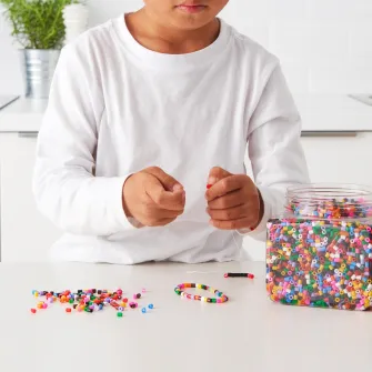 IKEA PYSSLA Margele, diverse culori, 600 g