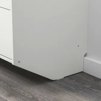 IKEA RACKNÄS Comoda 3 sertare, alb/suspendat, 69x78 cm
