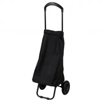 IKEA RADARBULLE Sacosa cumparaturi cu role, negru, 33x24x68 cm/38 l