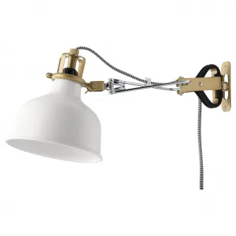 IKEA RANARP Aplica/spot clema, alb murdar
