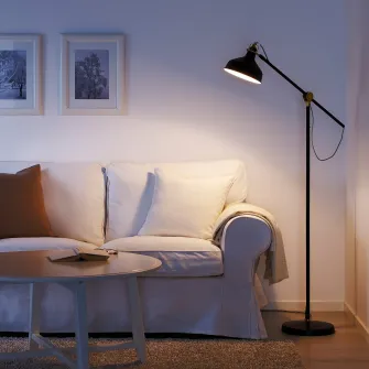IKEA RANARP Lampa citit/lampadar, negru
