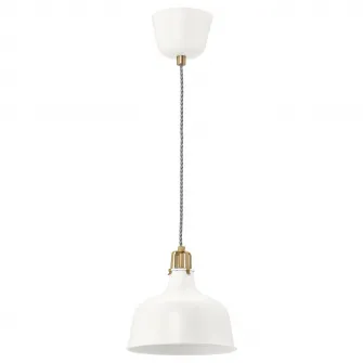 IKEA RANARP Lustra, alb murdar, 23 cm