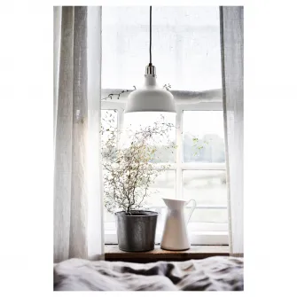 IKEA RANARP Lustra, alb murdar, 23 cm