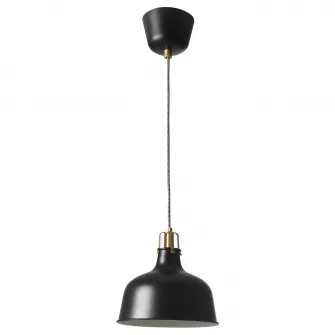 IKEA RANARP Lustra, negru, 23 cm