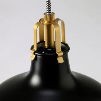 IKEA RANARP Lustra, negru, 23 cm