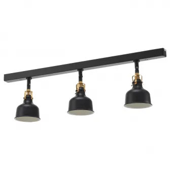 IKEA RANARP Sina tavan 3 spoturi, negru