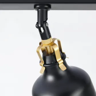 IKEA RANARP Sina tavan 3 spoturi, negru