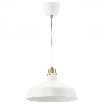 IKEA RANARP Lustra, alb murdar, 38 cm