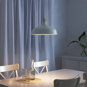 IKEA RANARP Lustra, alb murdar, 38 cm