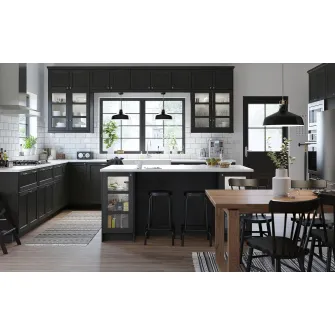 IKEA RANARP Lustra, negru, 38 cm