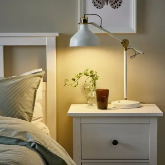 IKEA RANARP Veioza birou, alb murdar