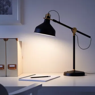 IKEA RANARP Veioza birou, negru