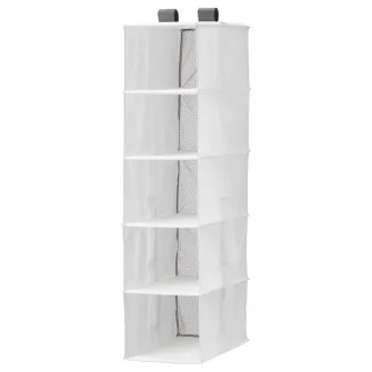 IKEA RASSLA Depozitare + 5 compartimente, alb, 25x40x98 cm