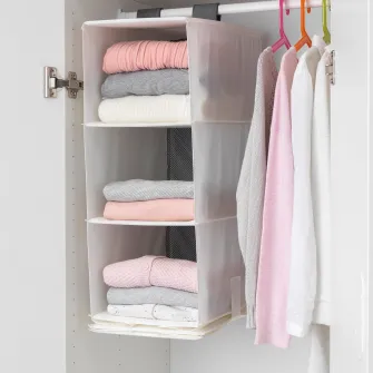 IKEA RASSLA Depozitare + 5 compartimente, alb, 25x40x98 cm