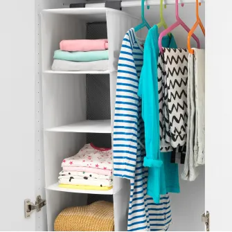 IKEA RASSLA Depozitare + 5 compartimente, alb, 25x40x98 cm