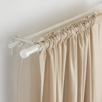 IKEA RÄCKA Bagheta perdea, alb, 120-210 cm