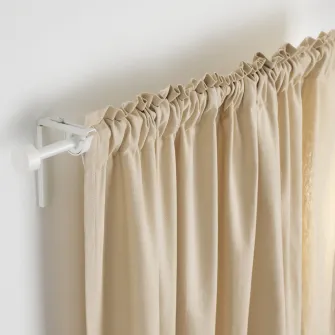 IKEA RÄCKA Bagheta perdea, alb, 120-210 cm