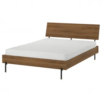 RÅDMANSÖ cadru pat, maro aspect nuc, 140x200 cm