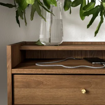 IKEA RÅDMANSÖ Noptiera, maro aspect nuc, 54x38x58 cm