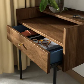 IKEA RÅDMANSÖ Noptiera, maro aspect nuc, 54x38x58 cm