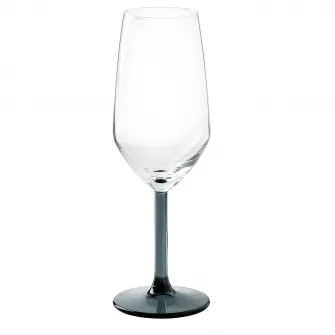 IKEA RÖDRÄKA Pahar sampanie, albastru-gri/sticla transparenta, 25 cl
