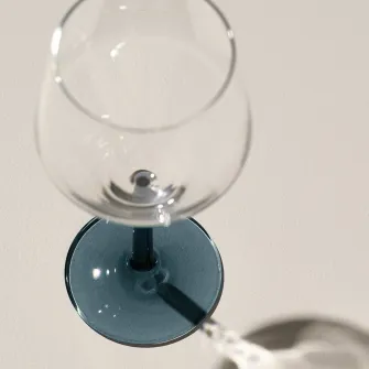 IKEA RÖDRÄKA Pahar vin, albastru-gri/sticla transparenta, 50 cl