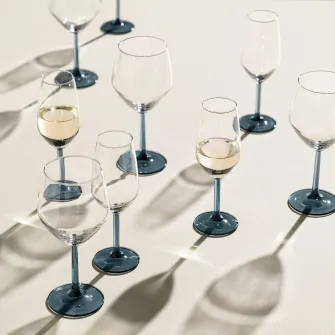 IKEA RÖDRÄKA Pahar vin, albastru-gri/sticla transparenta, 50 cl