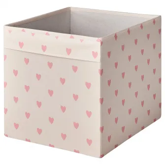IKEA REGNBROMS Cutie, model inima/roz, 33x38x33 cm