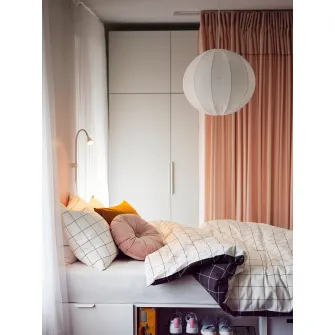 IKEA REGNSKUR Abajur lustra, rotund alb, 50 cm