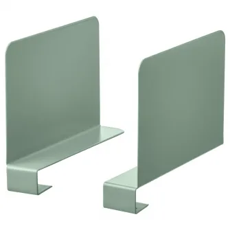 IKEA RELATERA Suport carti, gri-verde deschis, 2 bucati