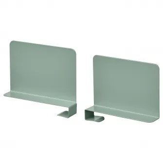 IKEA RELATERA Suport carti, gri-verde deschis, 2 bucati