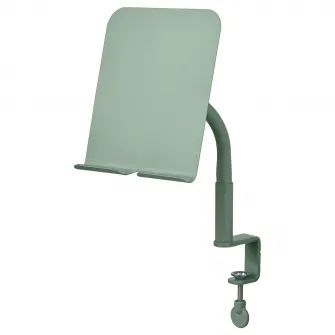 IKEA RELATERA Suport telefon/tableta, cu clema/gri-verde deschis